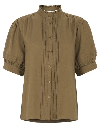 Soft Rebels - SRYindi Frill Bluse - Sepia